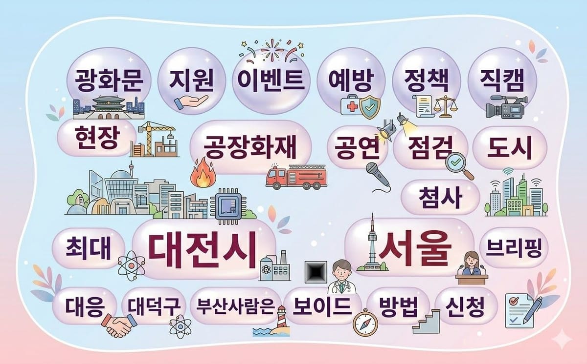 키워드 ㅣ 같은 '대전' 키워드라도 중앙기관과 광역자치단체의 영상이 달랐습니다