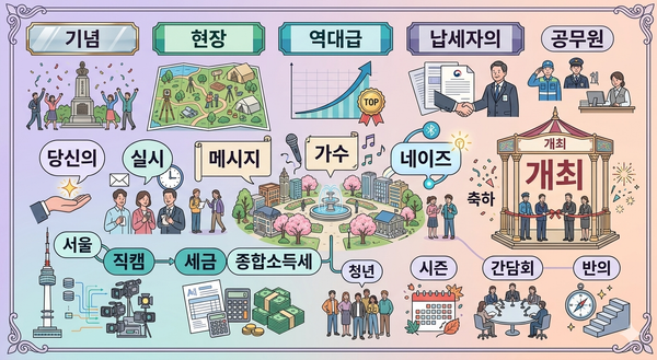 키워드 ㅣ '개최', '현장' 키워드가 상위에 오른 이유?
